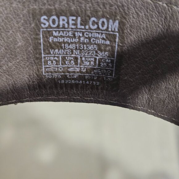 Sorel Joanie II NL3223-365 Open Toe Cut Out Hi Wedge Heel Sandals Taupe Size 8.5 - Picture 8 of 8